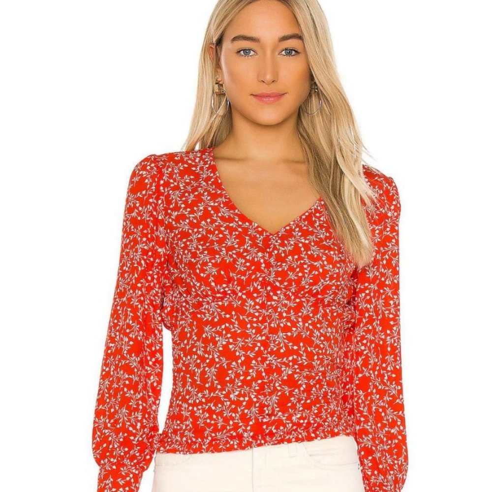 Cupcakes & Cashmere Portia top in Red